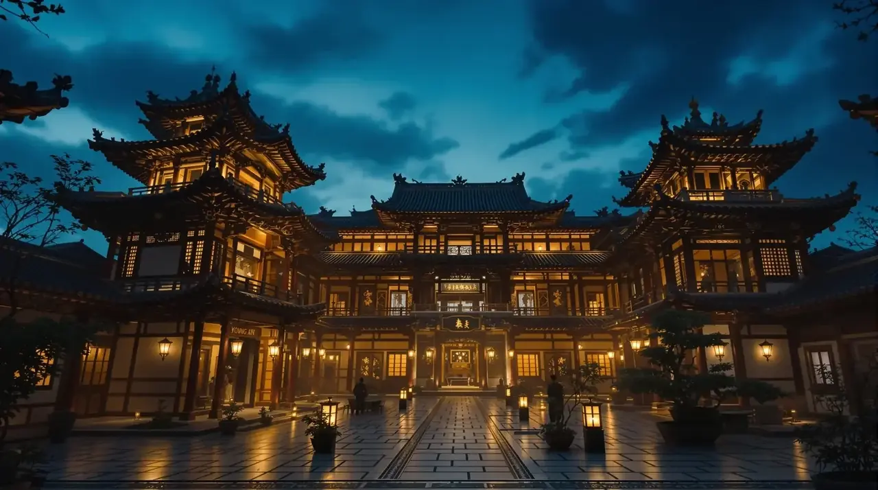 深宅大院高清背景图